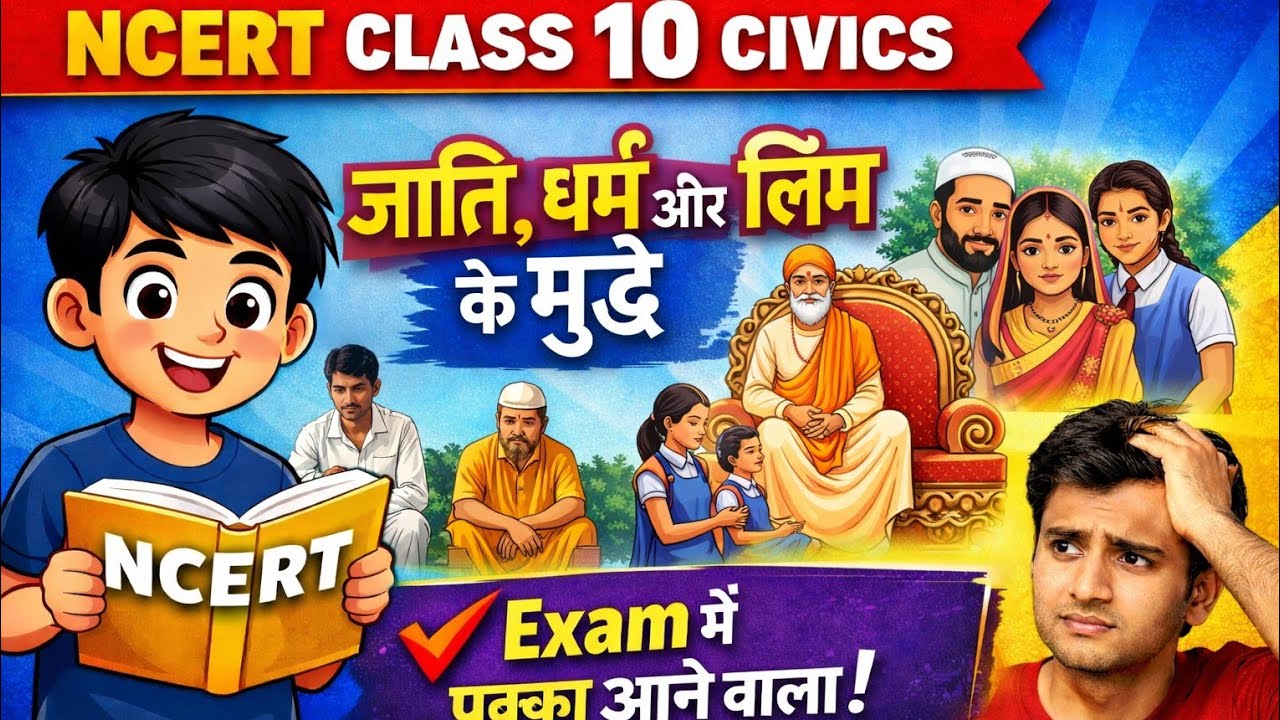 “जाति, धर्म और राजनीति का सबसे बड़ा सच! | Class 10 Civics” chapter 4 aise पढ़ो सब याद 