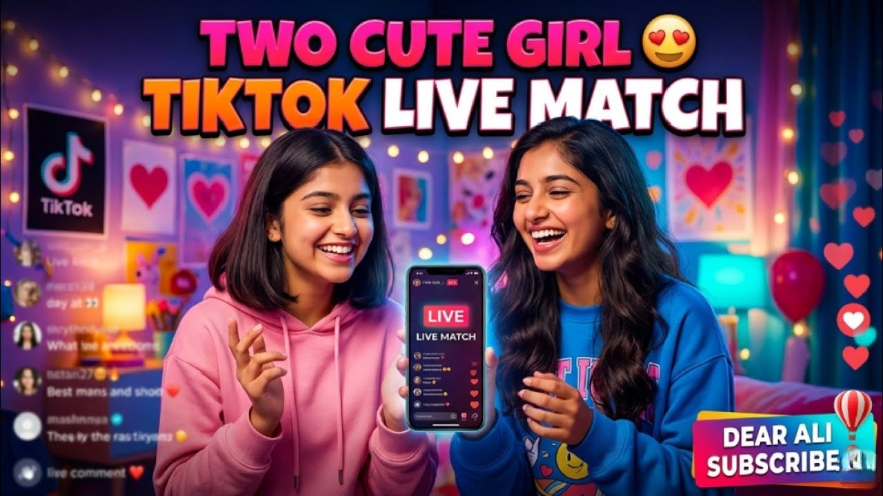 Two Cute Girl 😍 TikTok live match 😘S 6