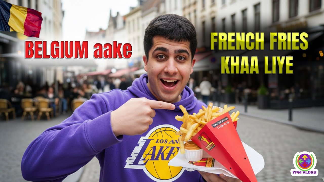 World Famous Belgian Fries KHAYE - PARIS to BRUSSELS 300kmph TRAIN !!😋🍟🚄