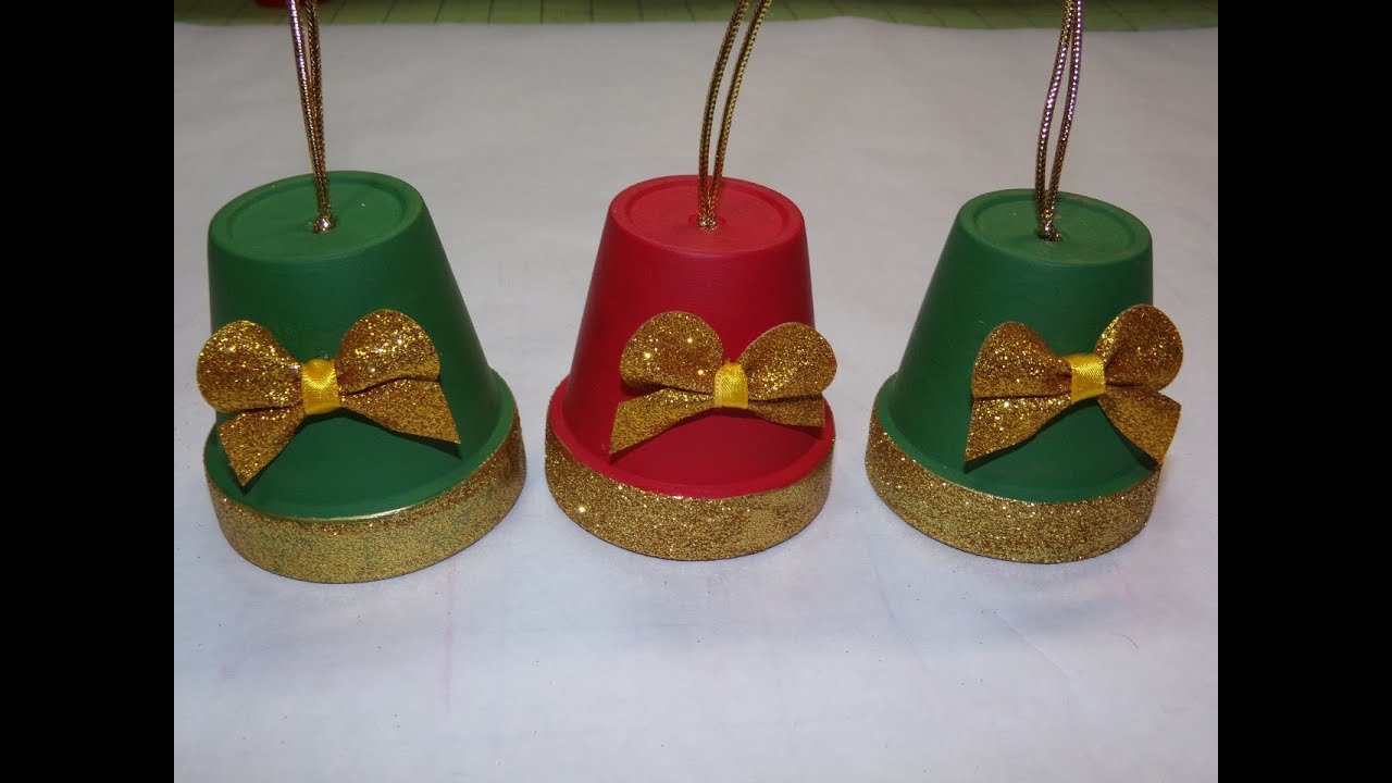 Terra Cotta Bell Ornament