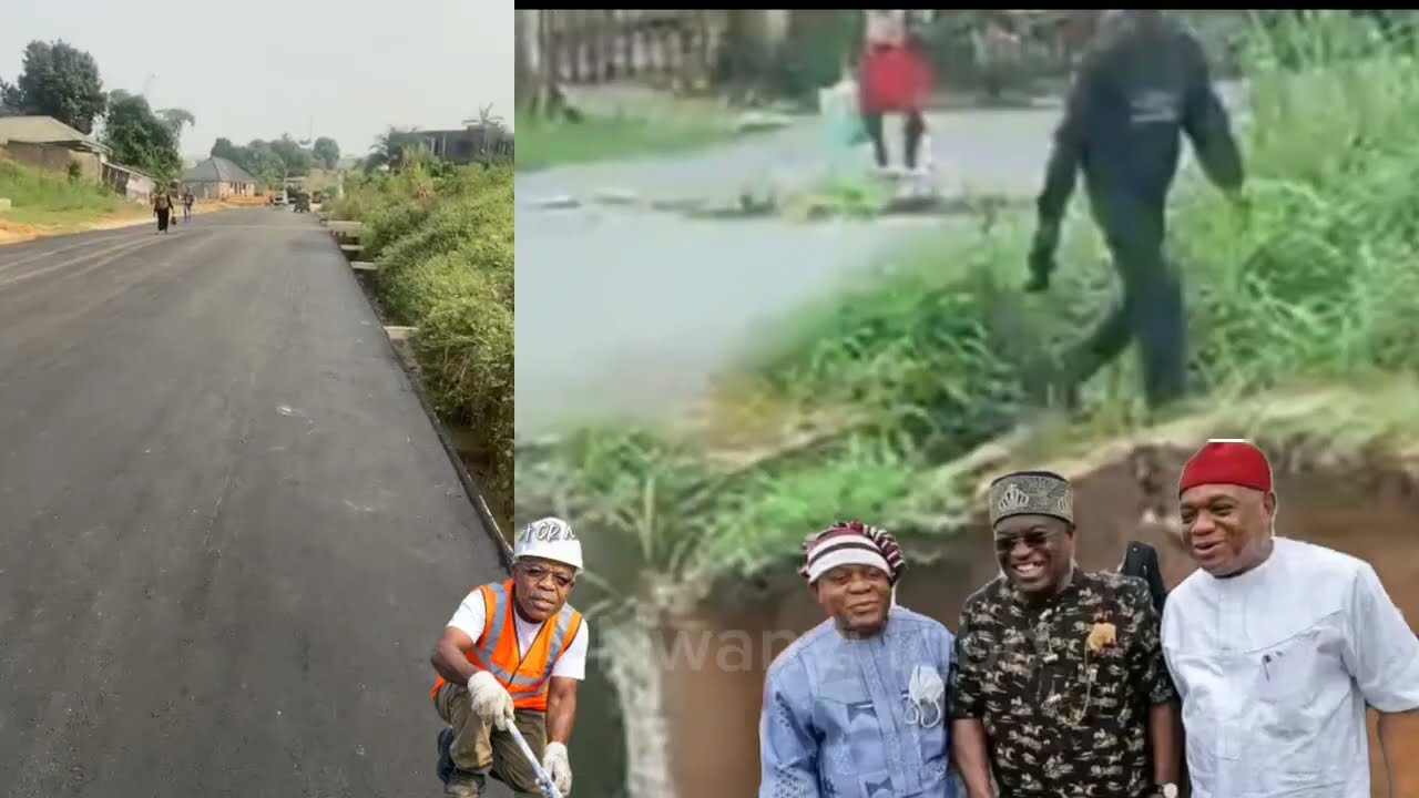 REBUILDING ABIA STATE: GOV. OTTI REPAINTING OVOM STREET ABA WITH EVIDENCE  