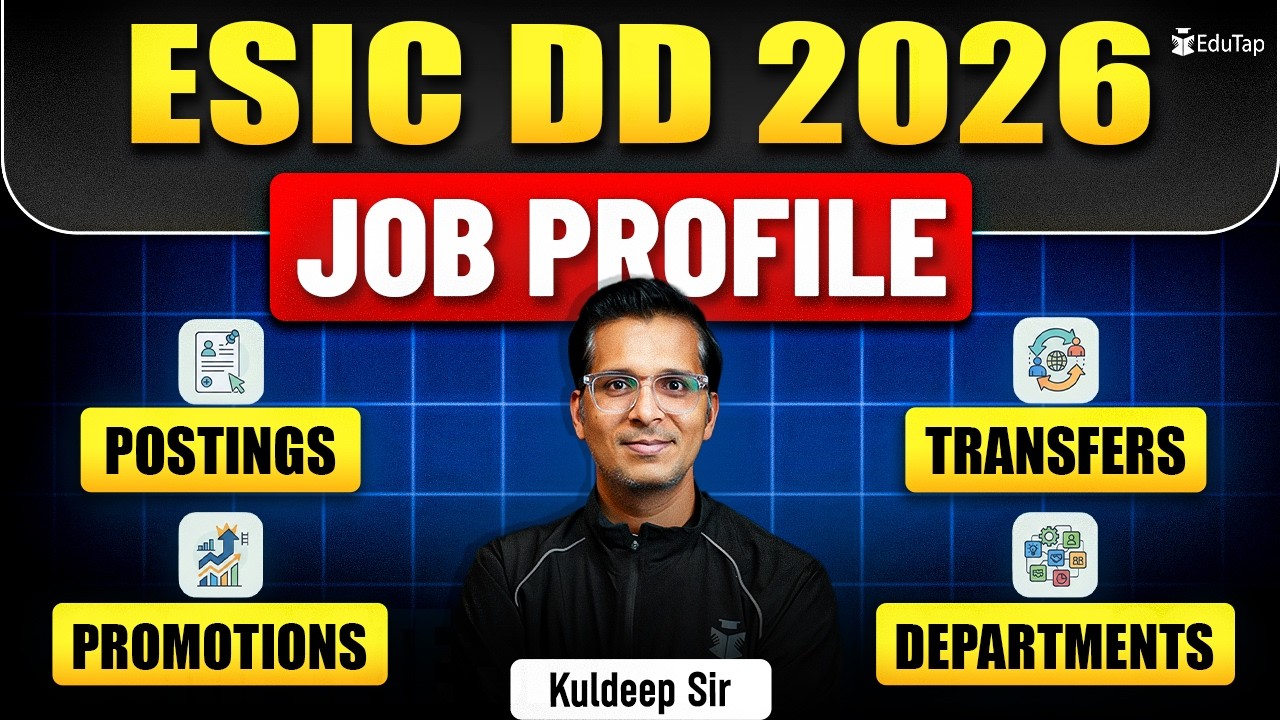 UPSC ESIC DD Job Profile 2026 | UPSC ESID Deputy Director Work Profile