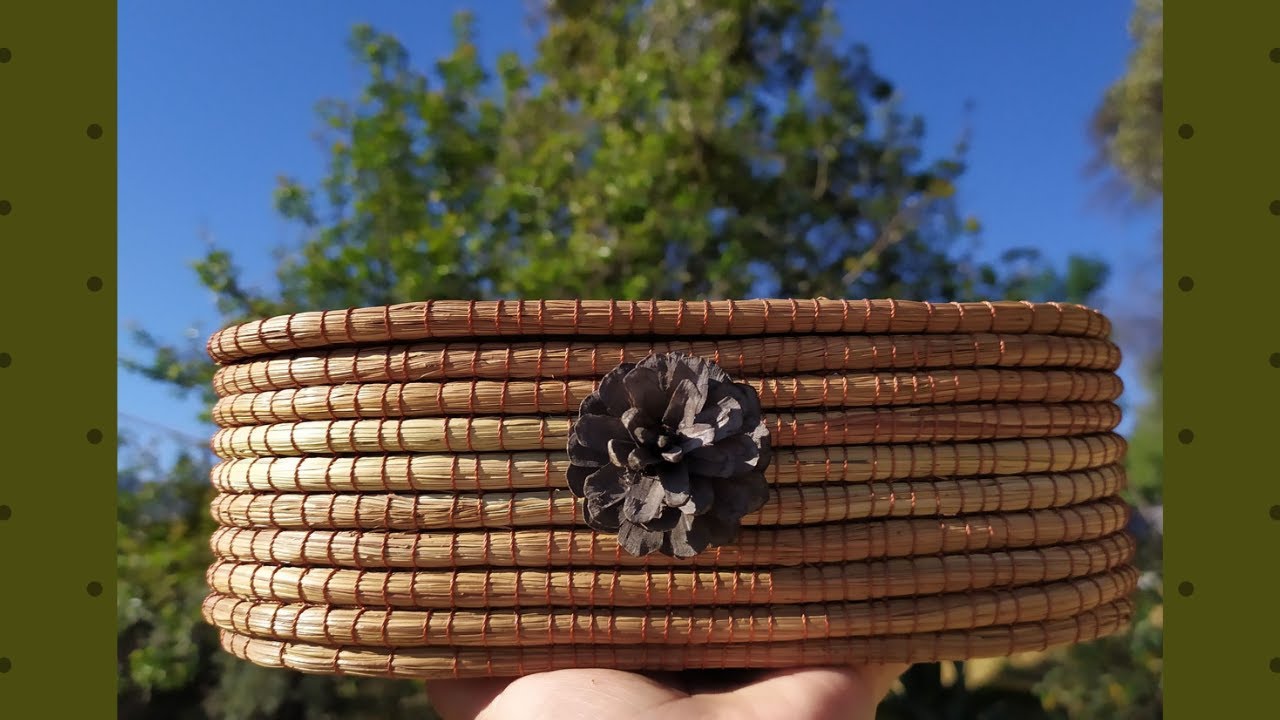 Cómo hacer una Caja de hoja de pino (Ocoxal) pasó a pasó. 🍂📦 #ocoxal #pineneedlebasket  #artesanía