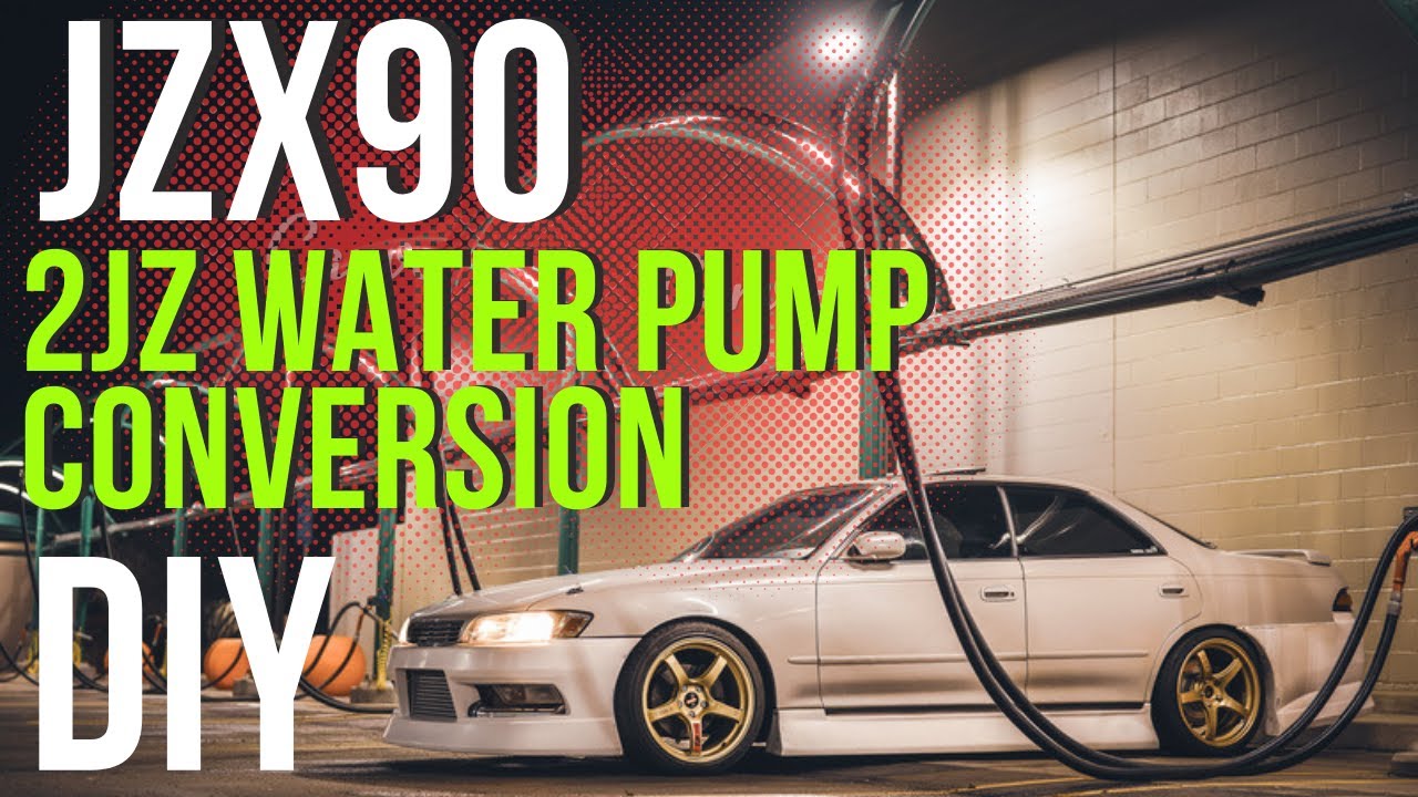 JZX90 1JZ Hyrdrofan Pump to 2JZ Water Pump Conversion for Soarer/Mark 2/Chaser/Cresta/Supra