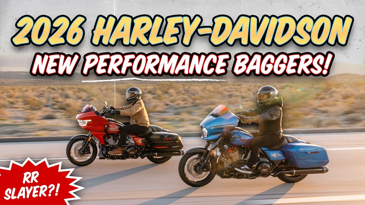 Новые высокопроизводительные мотоциклы Harley-Davidson Baggers 2026 года! (Презентация Street Gli...