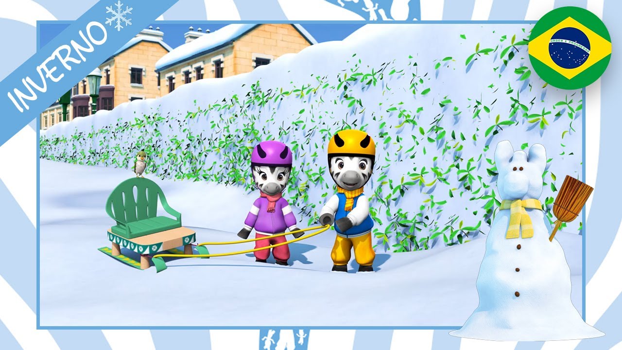 Zou em Português 🦓 É inverno ❄️ 60 min COMPILAÇÃO ☃️ Desenhos para Crianças