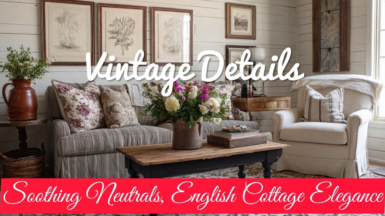 English Cottage Charm 🌹 Vintage Details that Add Instant Luxury to Your Home D&eacute;cor