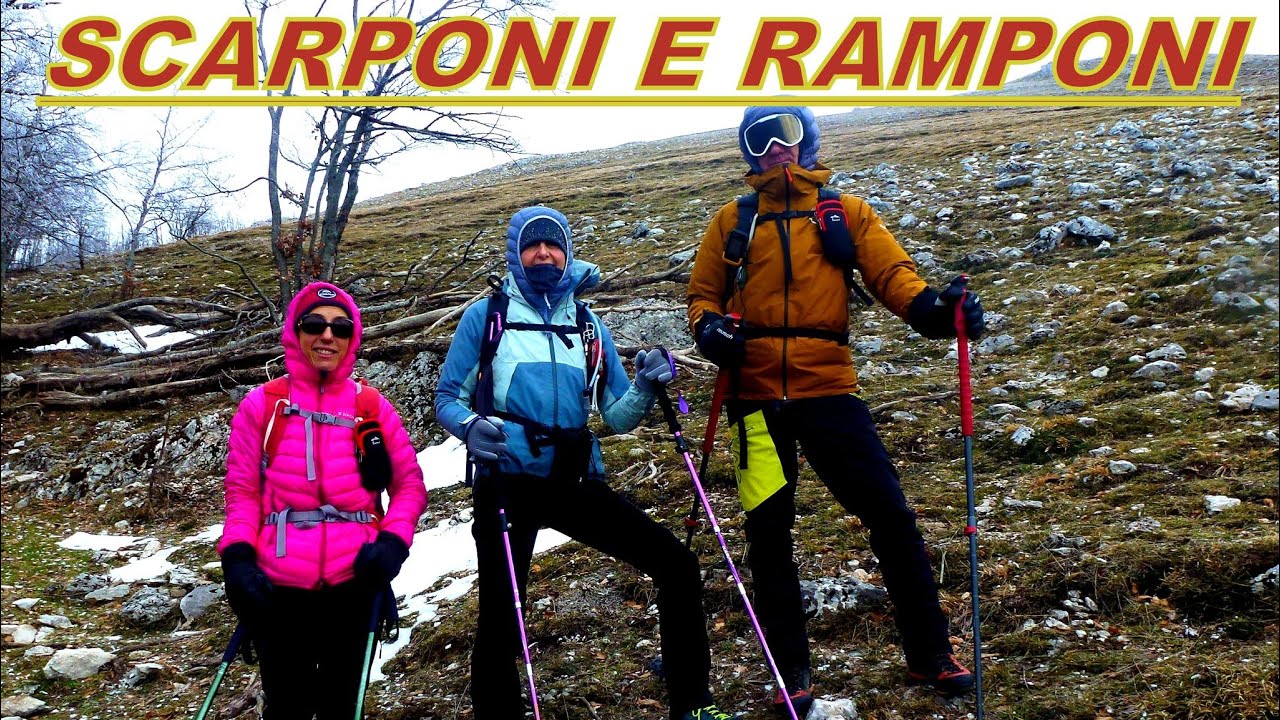 Respinti dal Monte Giano per bufera di vento a 80 KM orari - Gruppo Monte Calvo - Scarponi e Ramponi