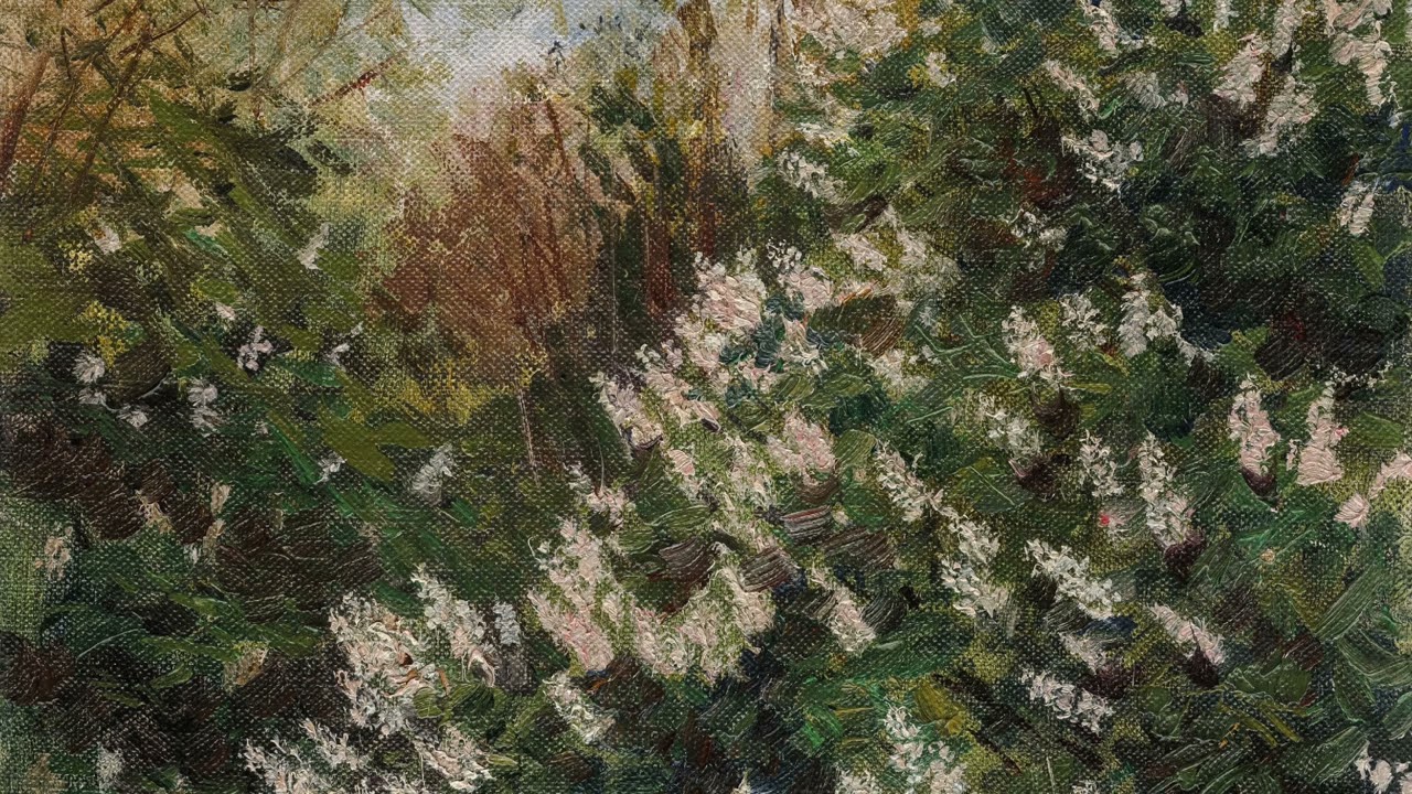 Art For Your TV | 1890 Vintage Painting | Forest Lilacs | Screensaver Ambience | Floral Background