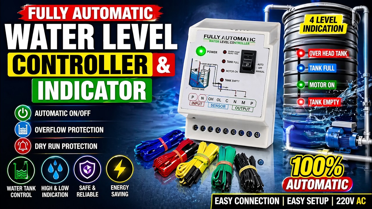 imagine fully automatic water level controller & indicator 