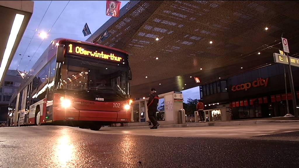 TELE TOP: Inbetriebnahme Busbahnhof Winterthur 28.06.2013