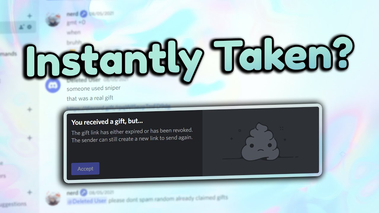 Stop Sending Discord Nitro Gifts in #general