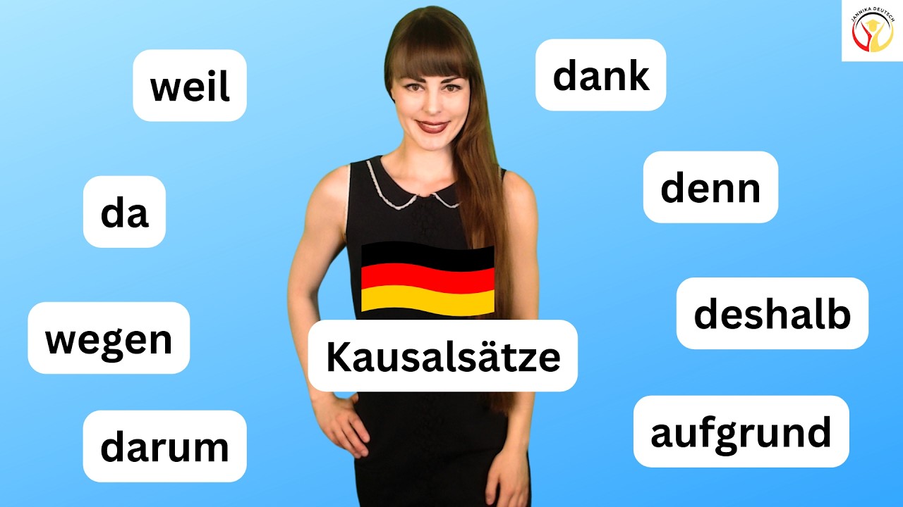 Kausalsätze. weil, denn, wegen, deshalb etc. #learngerman #deutschlernen  #deutschkurs #germancourse