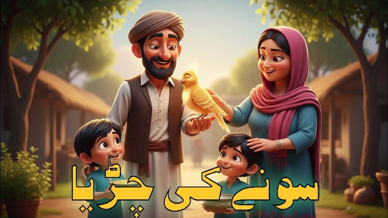 سونے کی چڑیا 🐦✨ | لالچ کا انجام | بچوں کے لیے اردو کہانی | Moral Story | MiniMinds Adventures