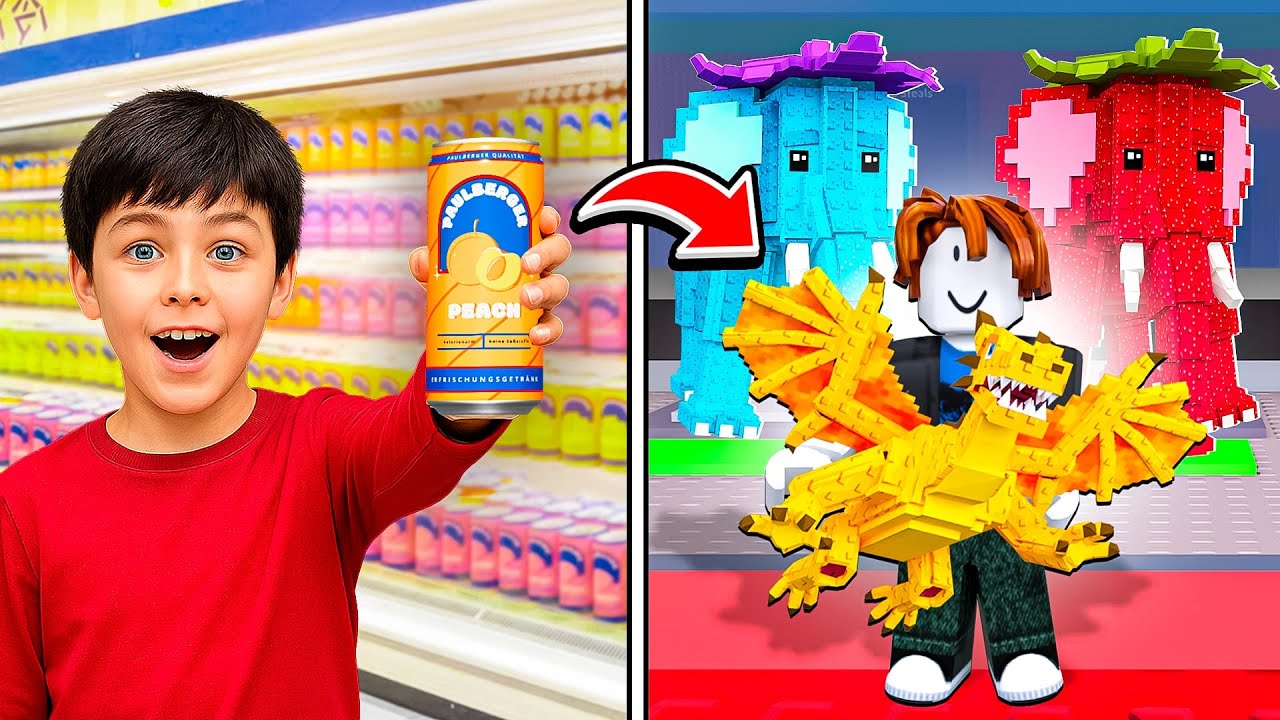 Ich überrasche KLEINEN JUNGEN im SUPERMARKT mit 1000€ BASE!