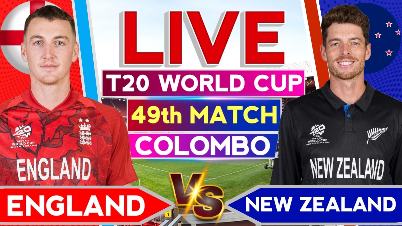 🔴Live Commentary : England vs New Zealand T20 World Cup 49th Match | Nz vs Eng, Eng vs Nz Live Score