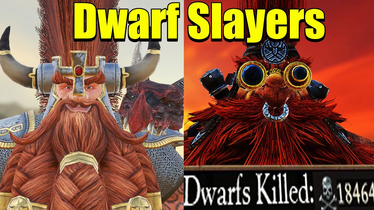 Dwarf Slayers in Total war Warhammer3