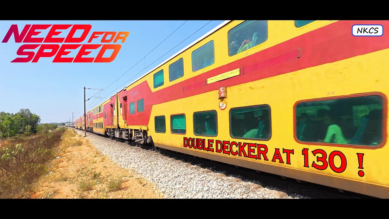15 in 1 Speeding Train Videos on Bengaluru Chennai line | Rare Double Decker @ 130 #indianrailways
