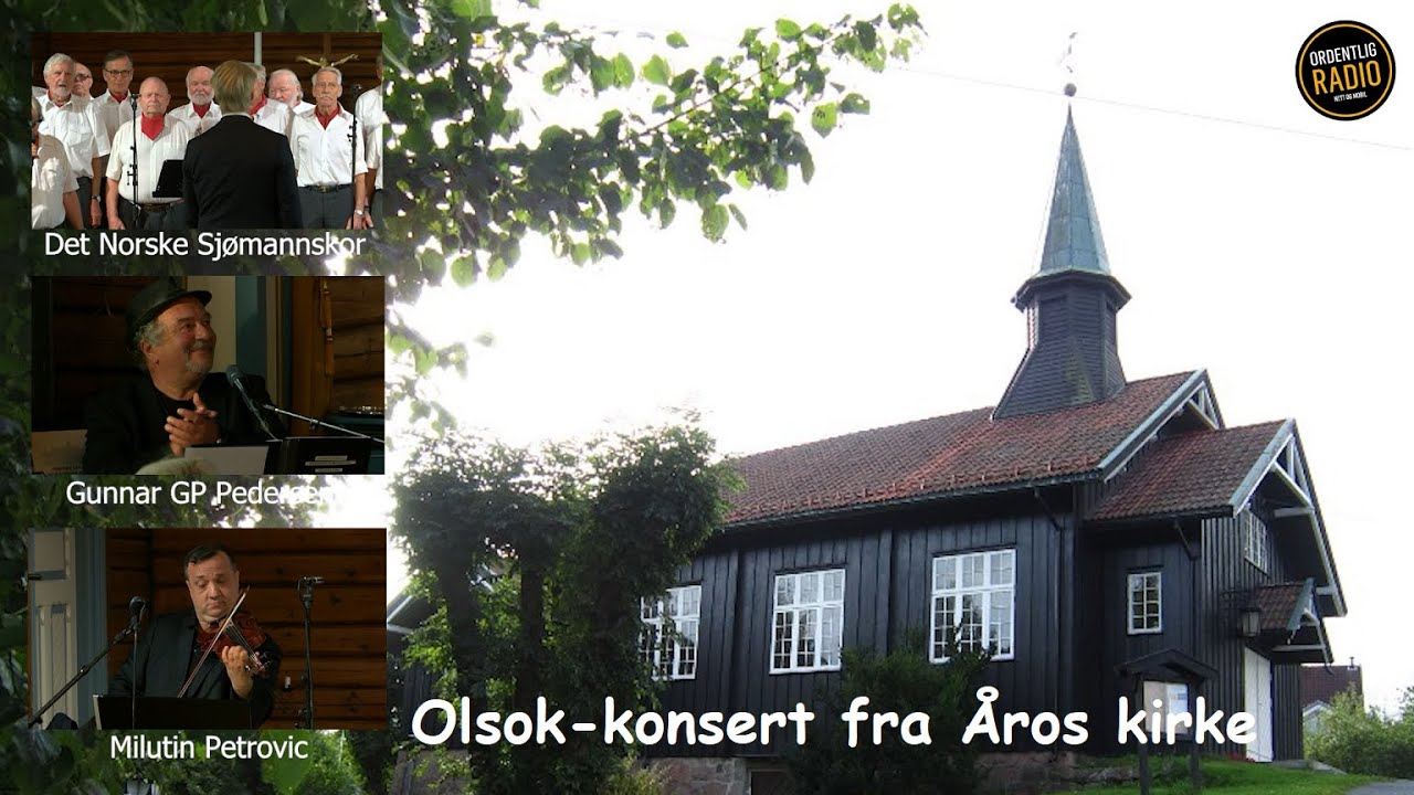 Olsok-konsert i Åros kirke med Det Norske Sjømannskor, Gunnar GP Pedersen med flere