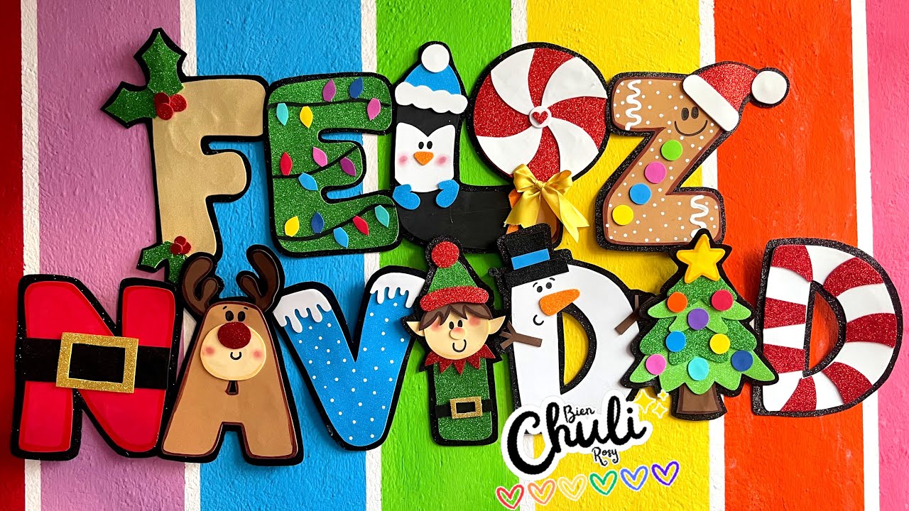 DIY: FELIZ NAVIDAD //decoración Navideña // adornos navideños 🎄🎅🏻🥰