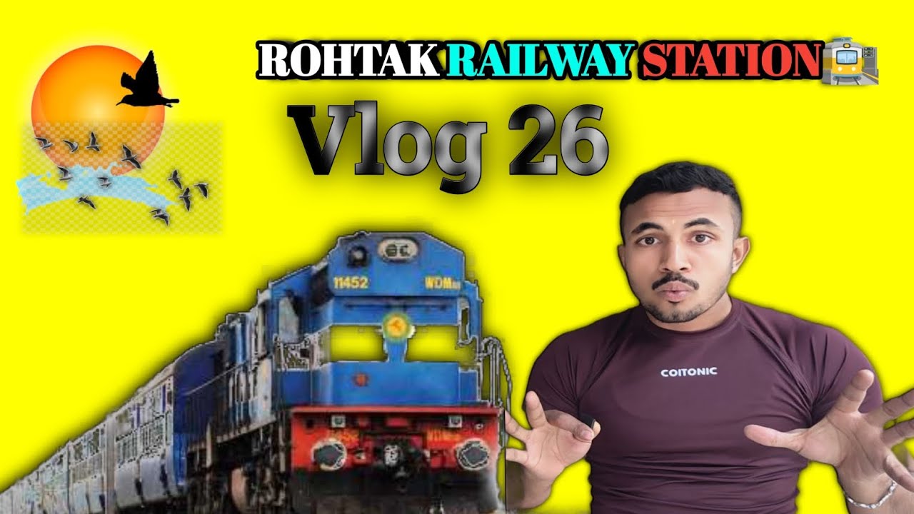 Rohtak Railway Station 🚉 Vlog 26 #trending #viral #railway #station 