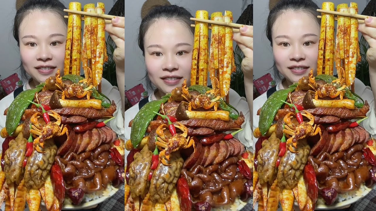 Mukbanng #30 Eat PORK BELLY, Chicken 🍗🍗, Meat 🍖🍖 {,Seav Ly |..#belly #mukbang #food 