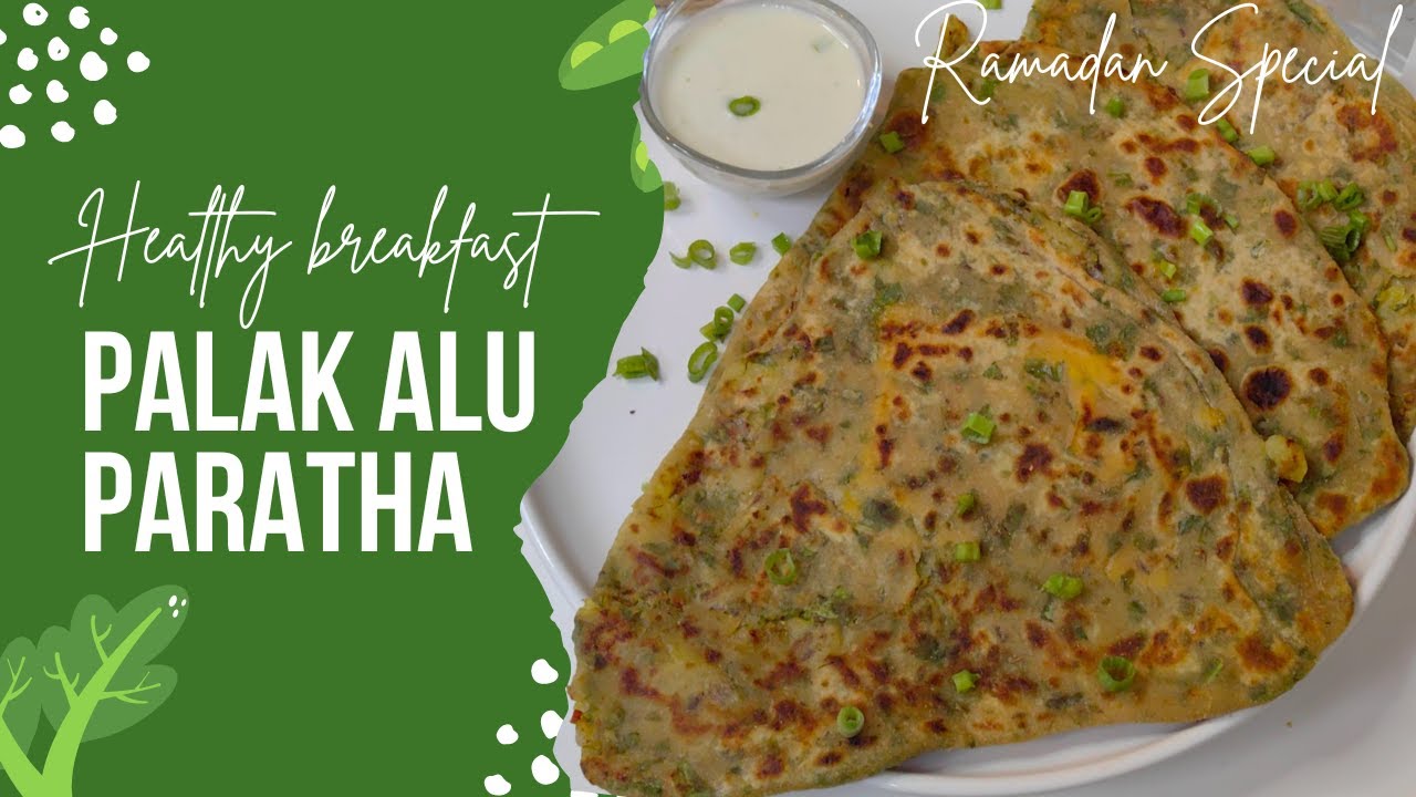 How to make Spinach Paratha stuffed Potatoes | Palak Aloo Paratha recipe