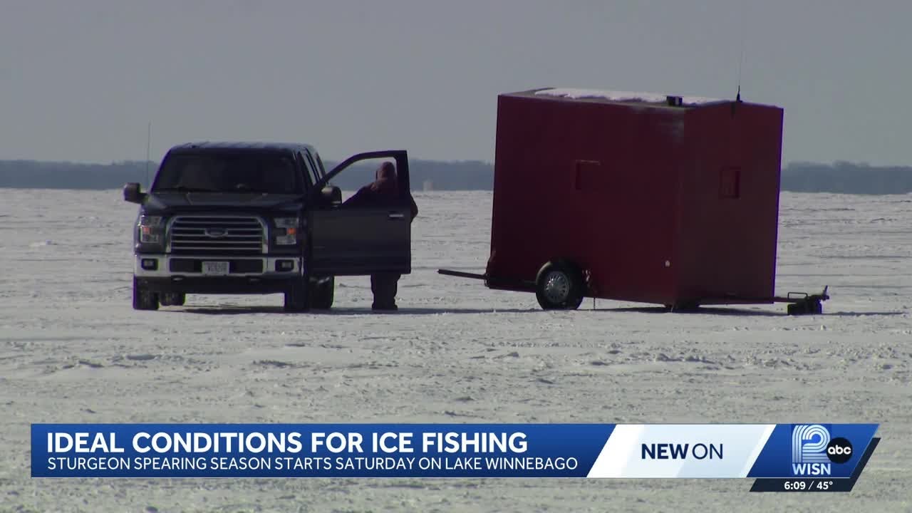 Good ice, clear water shape sturgeon spearing on Lake Winnebago