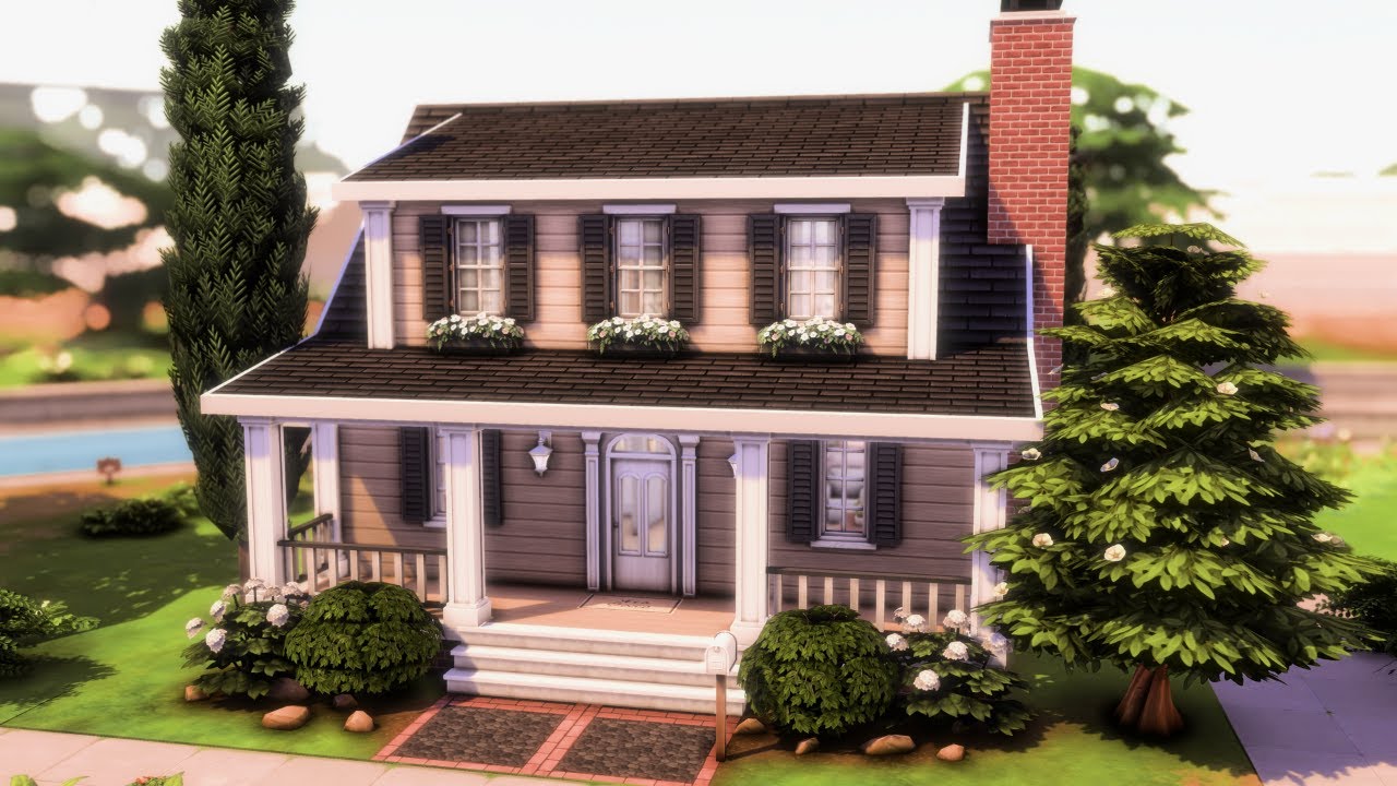 Small Base Game Family Home 🏡 The Sims 4 Speed Build | No CC