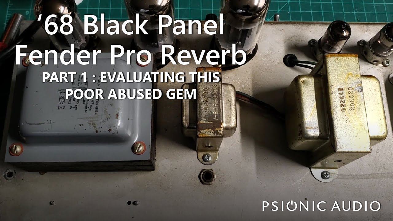 '68 Black Panel Fender Pro Reverb | Part 1 : Evaluating this Poor Abused Gem