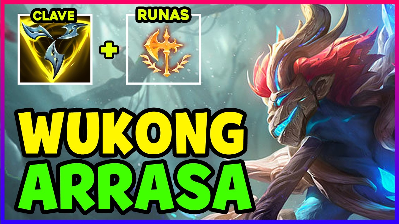 🔥 *HIPER FUERTE* COMO JUGAR WUKONG JUNGLA S16 GUÍA ESPAÑOL | TEMPORADA 16 LOL 2026