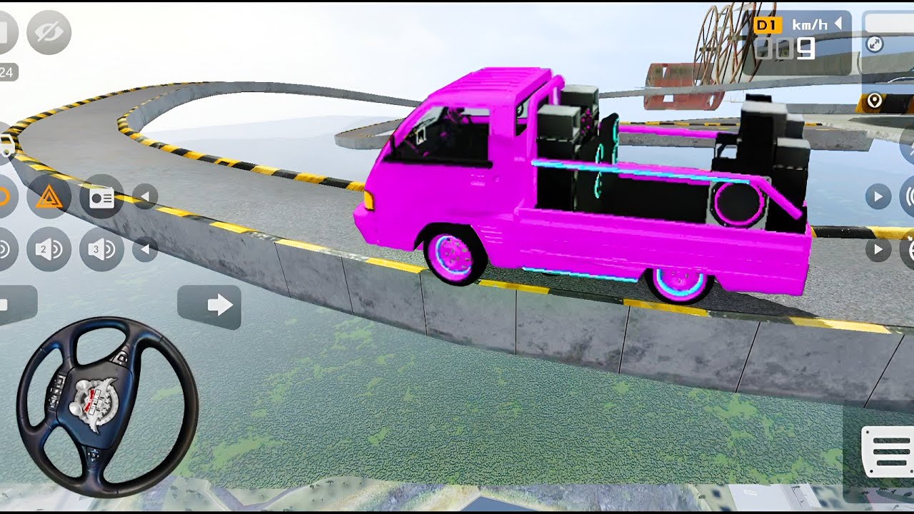 Dj Car Impossible Sky Ramp ! Bus Simulator indonesia Dj Loading Cars game! Dj Gadi Wala,