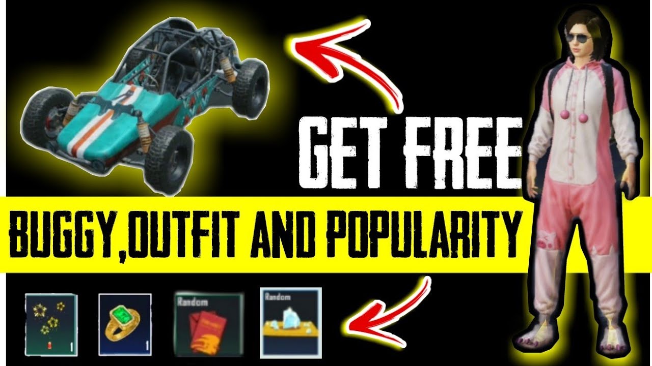 Get free popularity free buggy skin free outfit in pubgm|SheenStudio|GirlGamer|easy way to complete