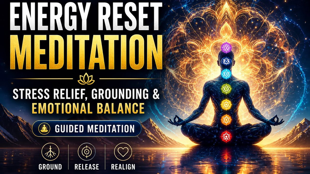 Energy Reset Meditation for Stress Relief, Grounding & Emotional Balance | Guided Meditation