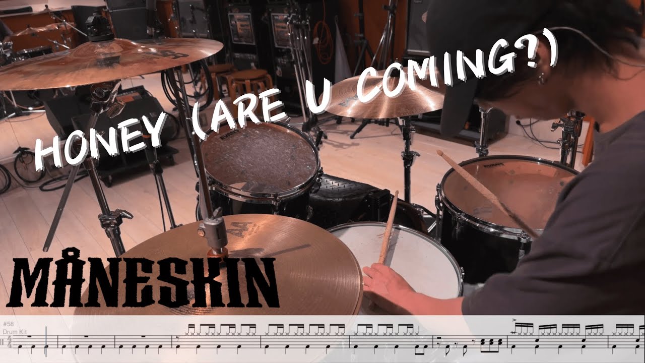 【Drum Cover】Måneskin - HONEY (ARE U COMING?)【叩いてみた】【譜面あり】