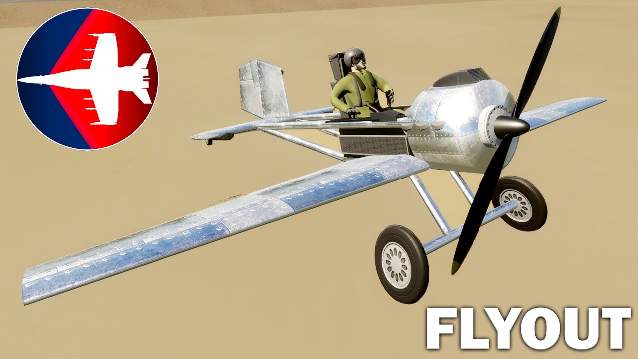 My First Ever PROPELLER PLANE In Flyout!