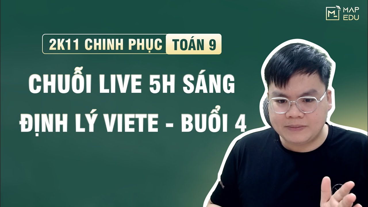TOÁN 9 | Ôn luyện Bài toán định lí vi-ét - Phần 4