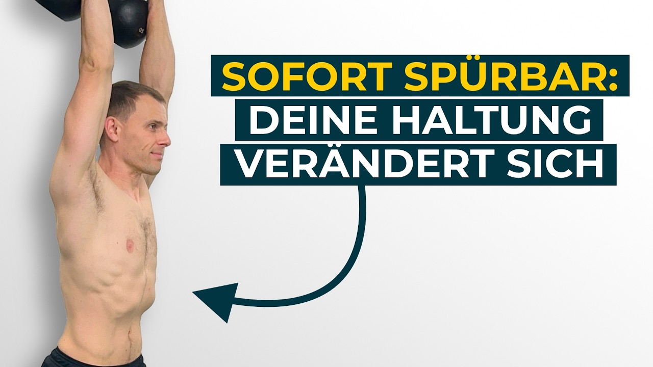 Aufrechte Haltung trainieren & Schultern stabilisieren – mit nur 1 Übung (Overhead Walk)