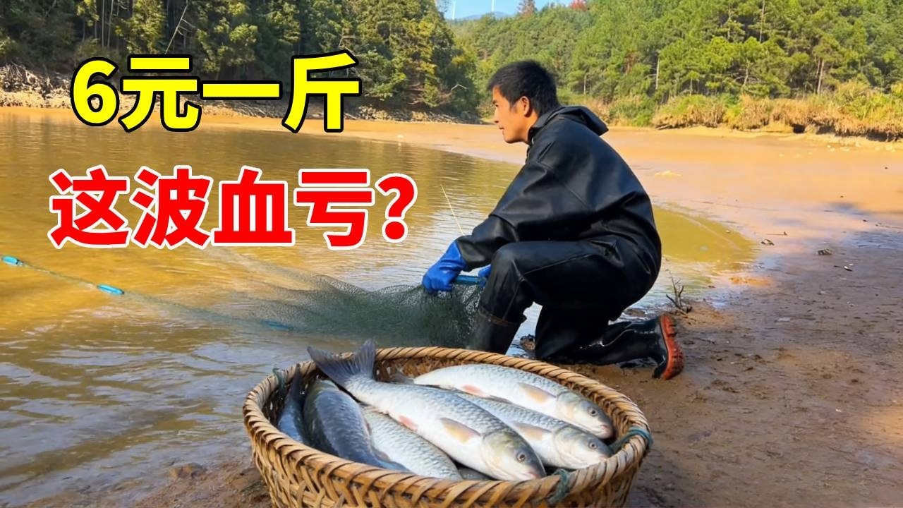 养鱼8个月花 5万，6元一斤开卖，这波是血赚还是血亏？ #抖音商城 #养鱼人 #新农人计划 #三农流量扶持计划