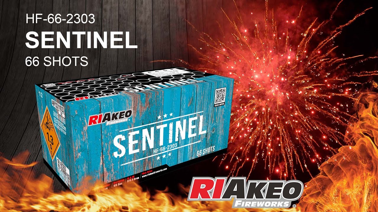 SENTINEL HF-66-2303 /25mm. 30mm | RIAKEO FIREWORKS 66 shots #riakeo #firework #pyro