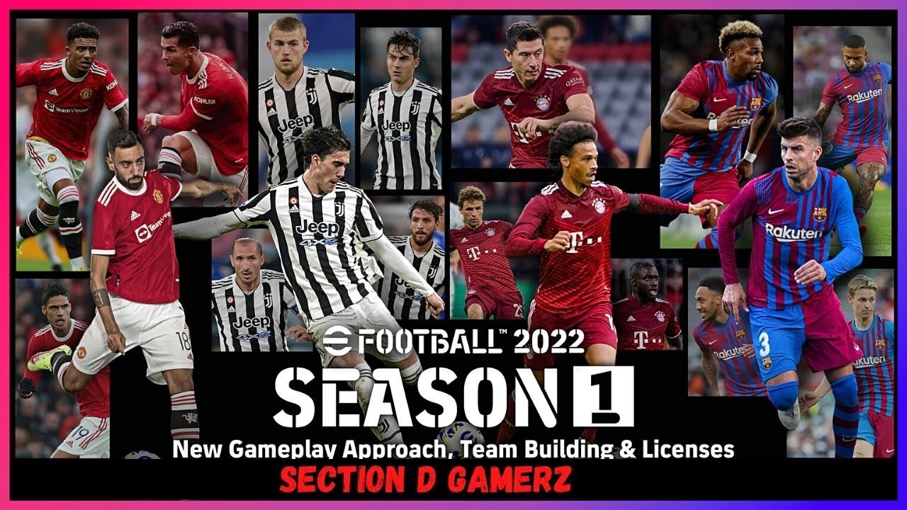 eFootball 2022 (season update) - FC Barcelona vs Manchester United - 2 player gameplay PC