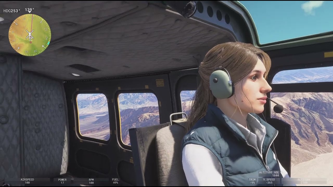 【MSFS2024】PS5 ナスカの地上絵見学がてらヘリ練習