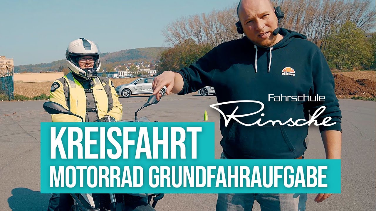 Motorrad I Kreisfahrt I Grundfahraufgabe I Fahrschule Rinsche