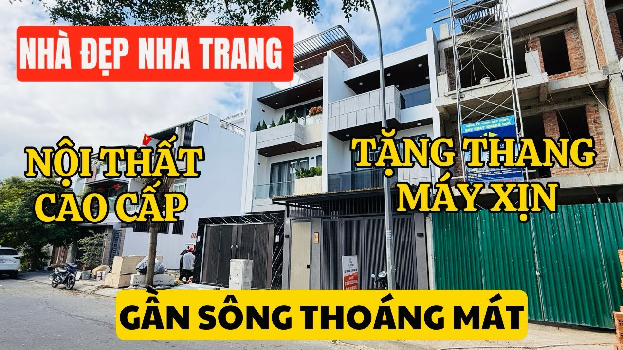 🎯 Nhà đẹp Nha Trang đón tết 2026 . KĐT Mỹ Gia gói 5 nội thất xịn có thang máy . View Sông thoáng mát