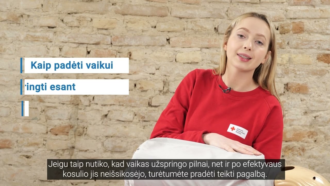 Pirmoji pagalba užspringus vaikui