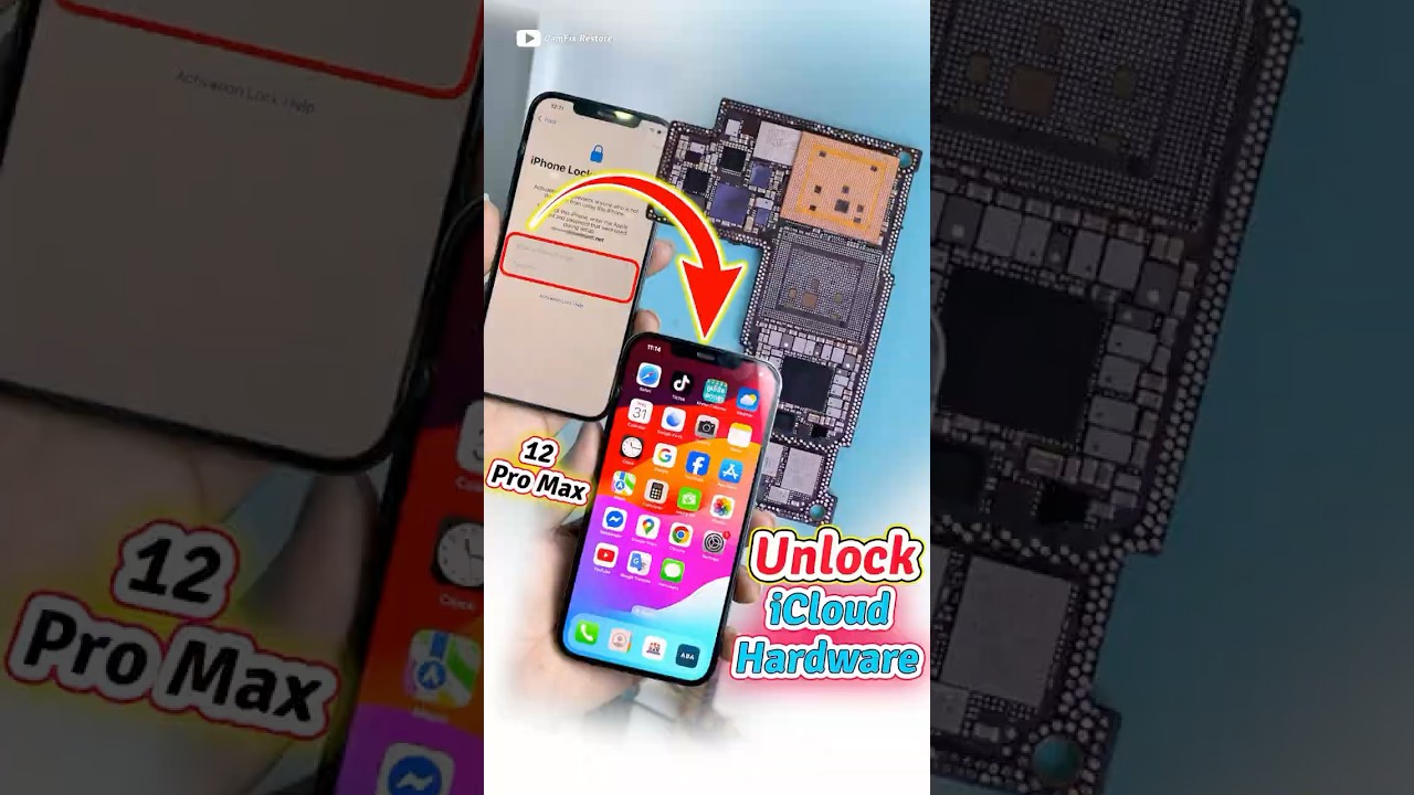 Remove iCloud Hardware iPhone 12 Pro Max-Unlock iCloud #icloud #icloudbypassfull #unlockicloud