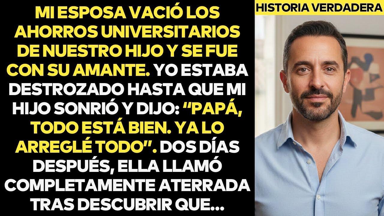 Mi Esposa Vació El Fondo Universitario De Nuestro Hijo Y Huyó Con Su Amante Luego Mi Hijo Dijo