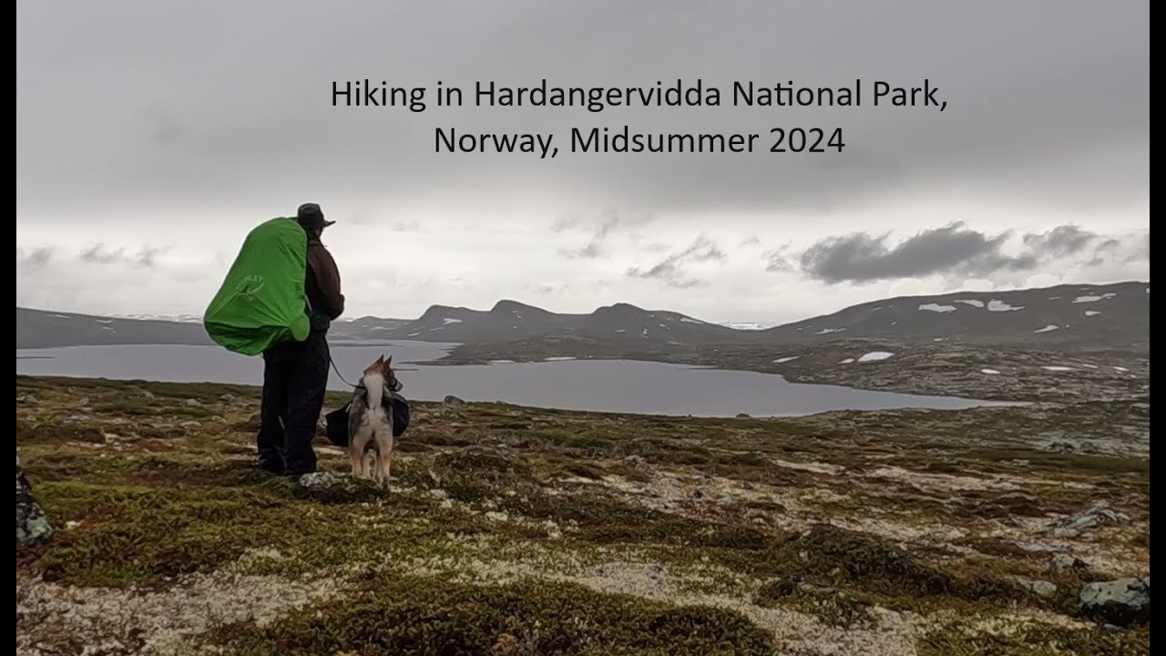 Hiking in Hardangervidda National Park, Norway, Midsummer 2024