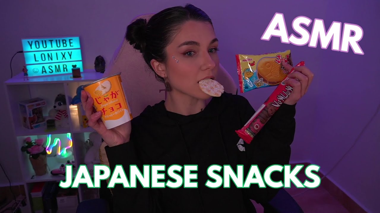 ASMR | Trying JAPANESE SNACKS and CANDY (Whispering in Spanish and English) | Lonixy ASMR