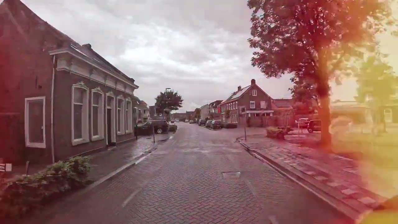 Driving through little town called Loon op Zand